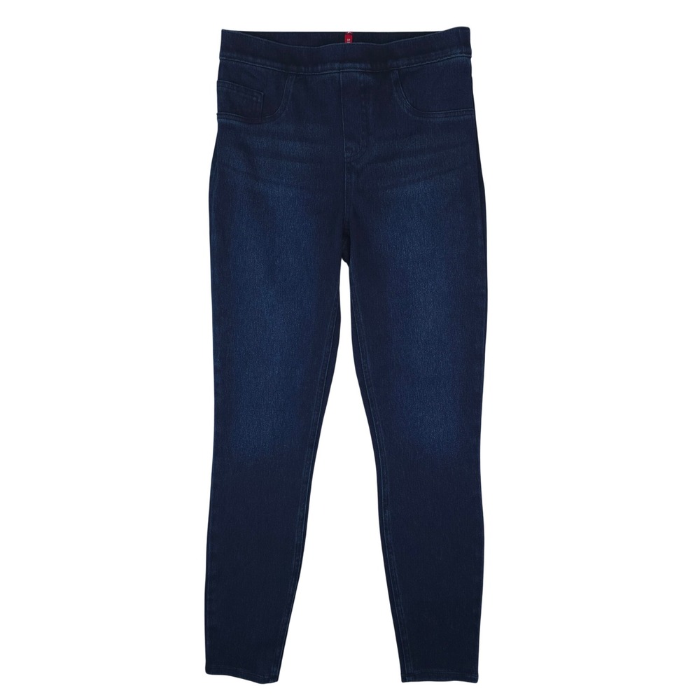 Spanx Jean-ish Ankle Leggings Womens M‎ Blue Dark Washm Mid Rise Jeggings 20018R